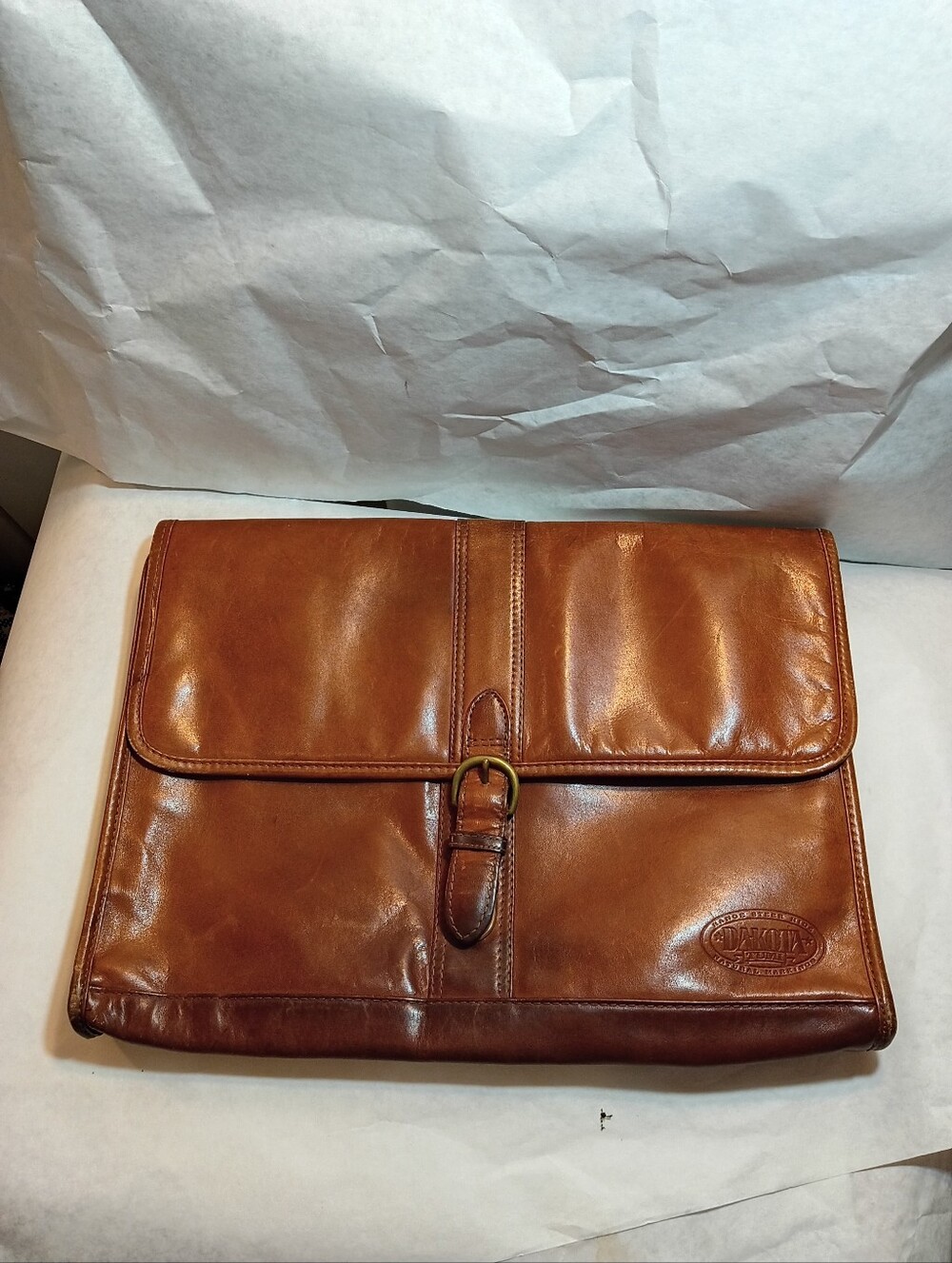 Vintage Dakota Genuine Leather Courier Case Envelope